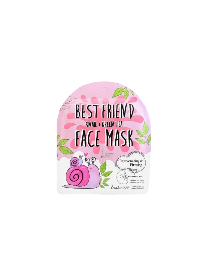 Buy lookATME Best Friend Snail + Green Tea Face Mask – Korean Skincare Tunisia