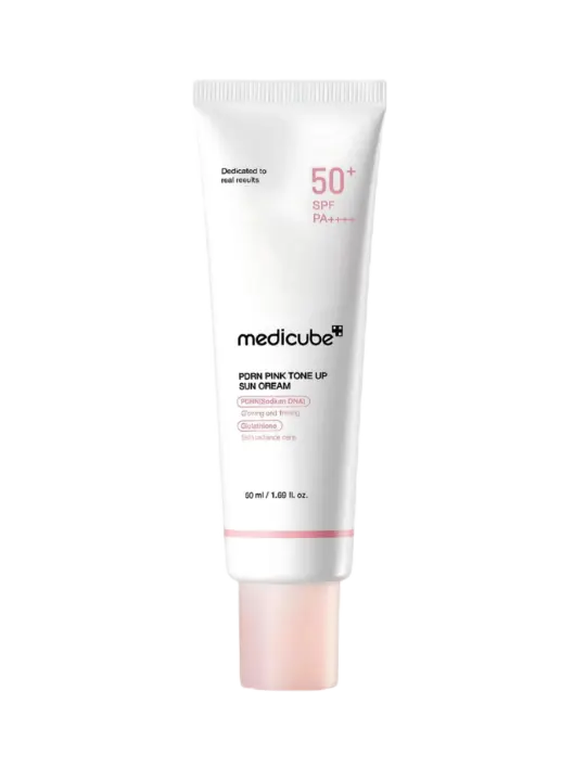 Buy PDRN Pink Tone Up Sun Cream - Medicube – Korean Skincare Tunisia