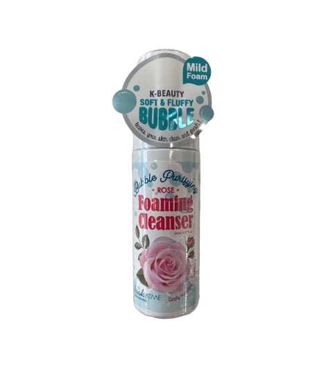 Buy lookATME Bubble Purifying Rose Foaming Cleanser – Korean Skincare Tunisia
