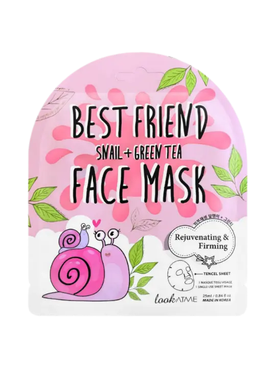 Best Friend (Snail + Green Tea) Tencel Face Mask - Look At Me