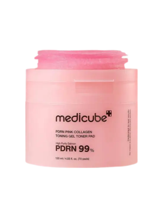 PDRN Pink Collagen Toning Gel Toner Pads - Medicube